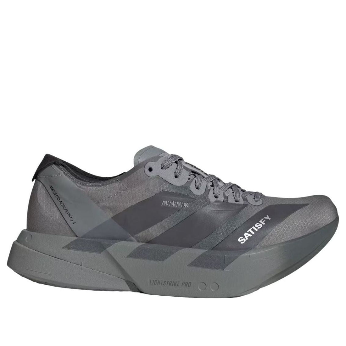 adidas x Satisfy Adizero Adios Pro 4 'Black Grey' KH8439