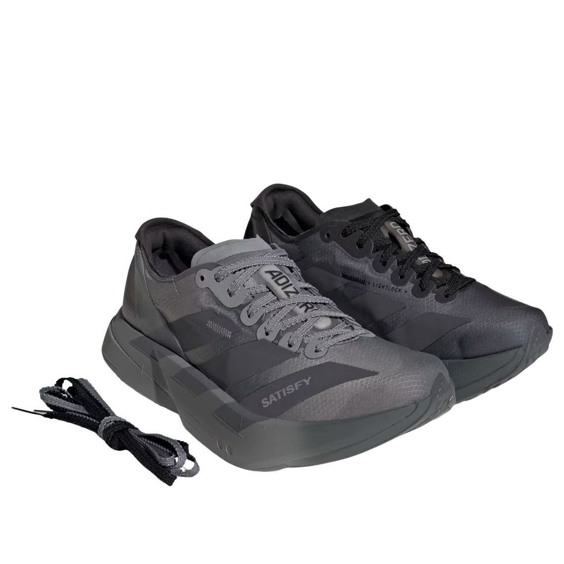 adidas x Satisfy Adizero Adios Pro 4 'Black Grey' KH8439