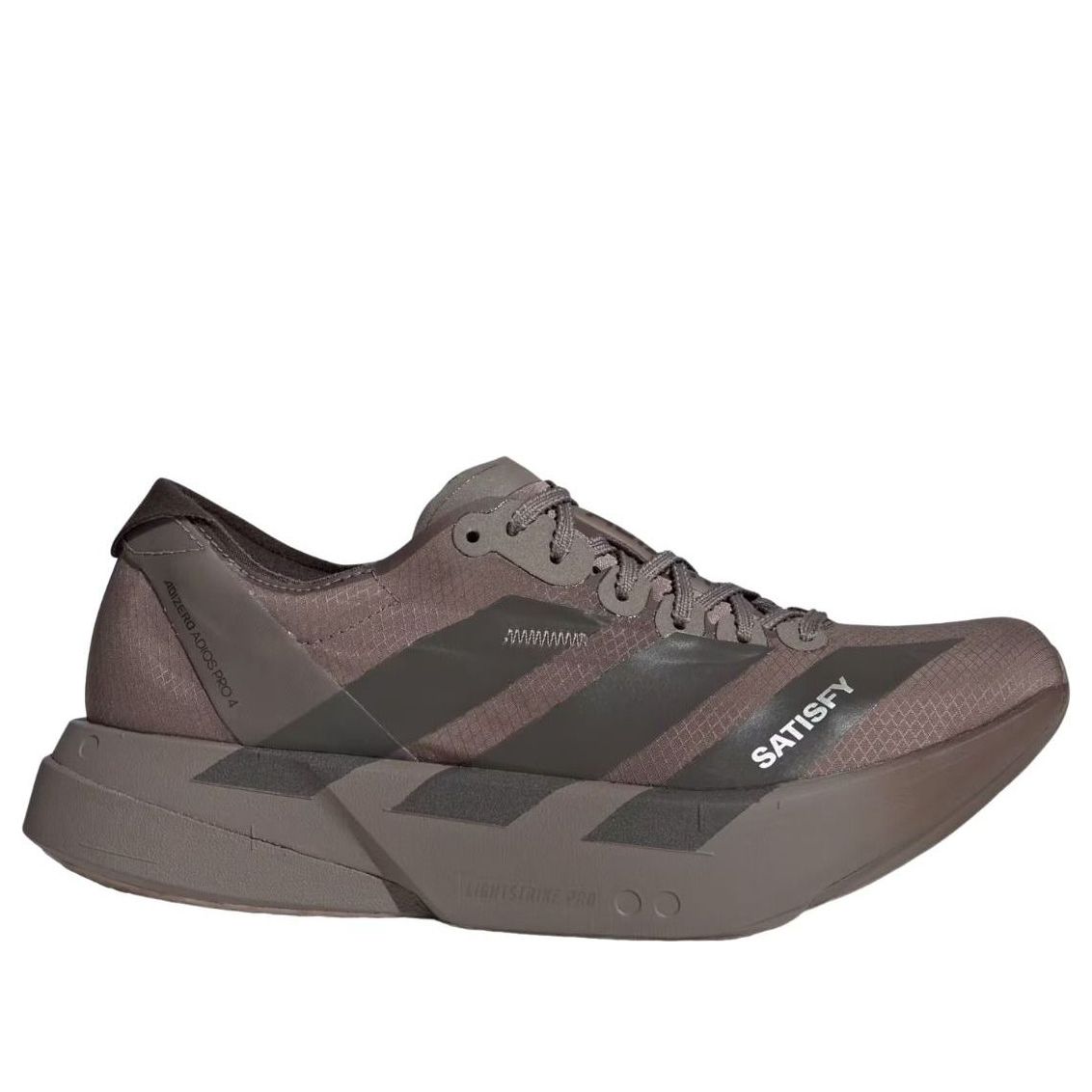 adidas x Satisfy Adizero Adios Pro 4 'Brown Aurora Coffee' KH8442