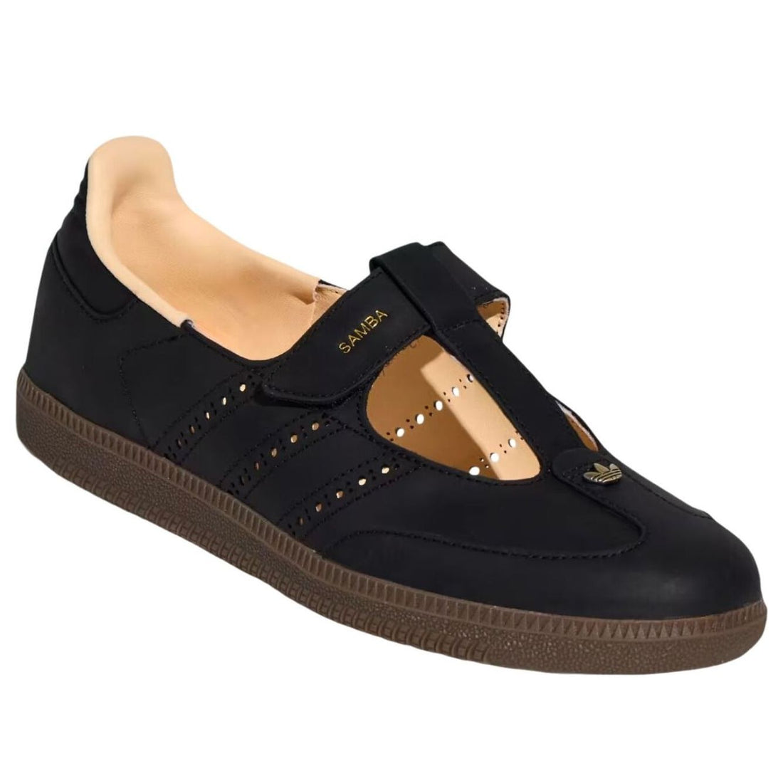 (WMNS) adidas Samba Jane 'Black Crystal Sand Gum' KJ3970