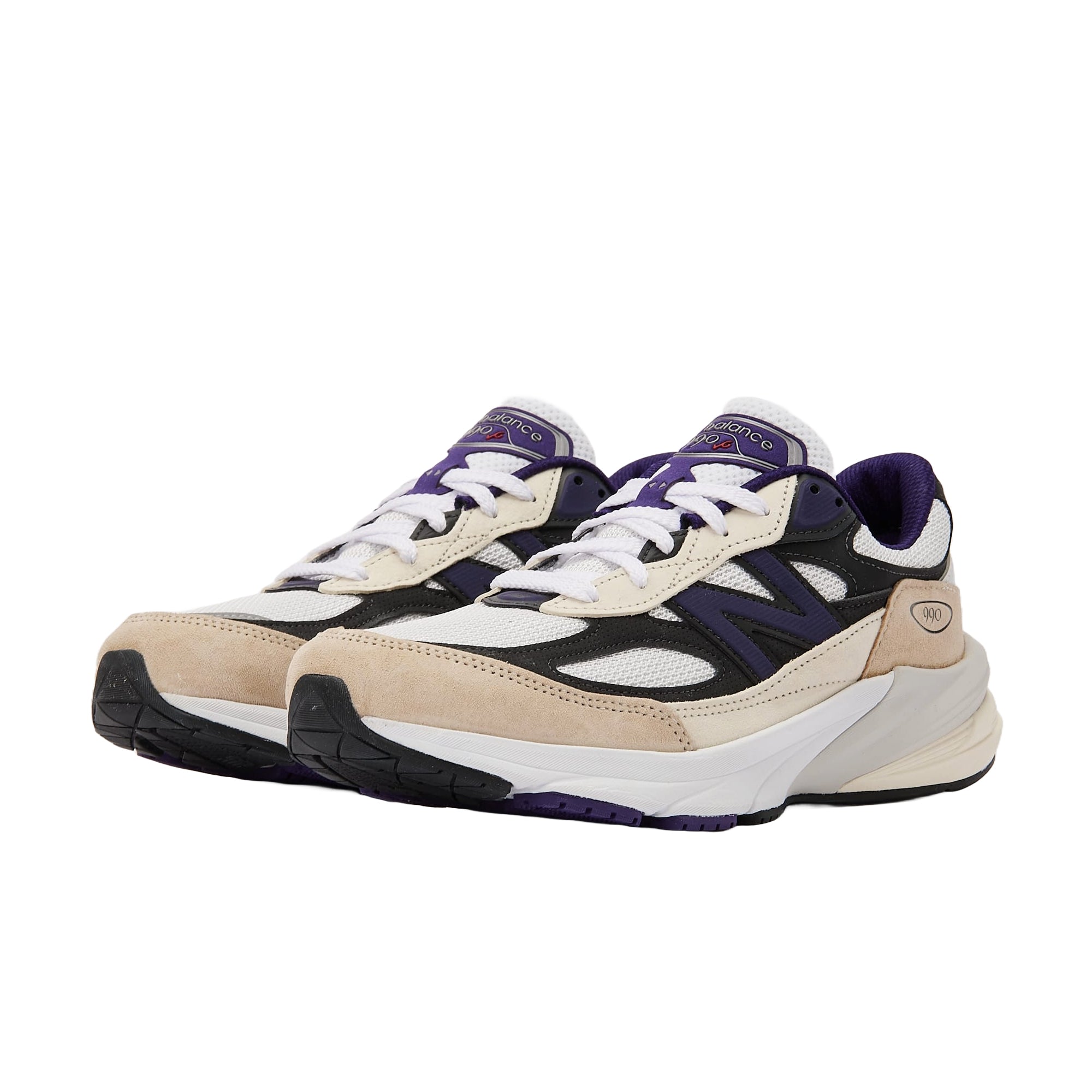 New Balance 990v6 Made In USA 'White Black Plum' U990WB6