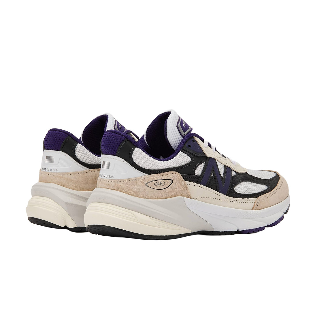 New Balance 990v6 Made In USA 'White Black Plum' U990WB6