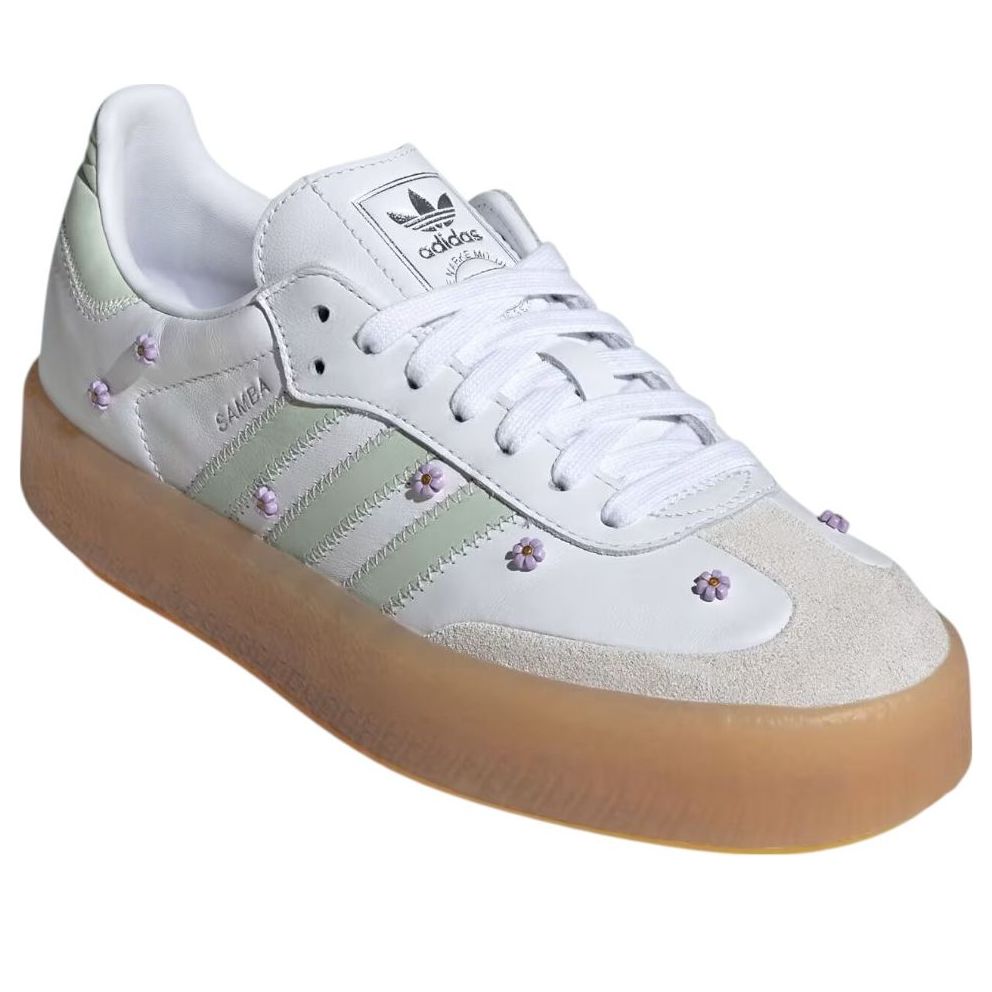 (WMNS) adidas Sambae 'Cloud White Linen Green Gum' JS3954