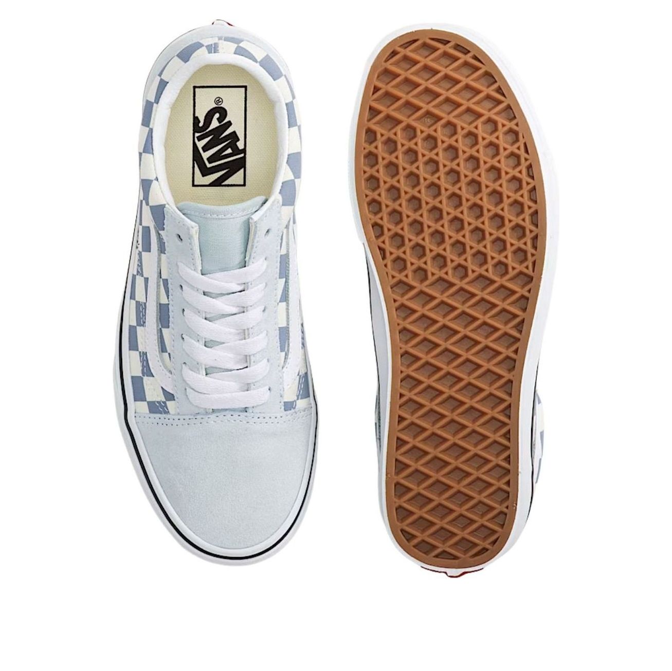 Vans Old Skool Checkerboard 'Dawn Mist Blue' VN000D6WFOA