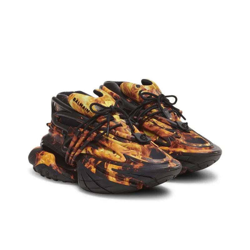 BALMAIN Unicorn Low 'Fire print'