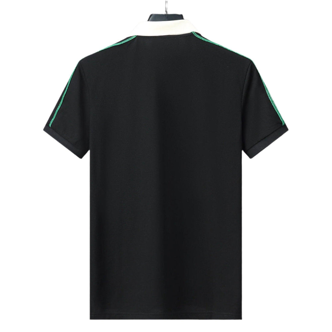 Gucci Black Collar T-Shirt – Luxury Cotton Comfort (Black)