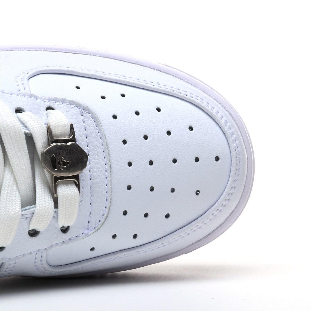 BAPE STA #3 Triple White | A Bathing Ape Sneakers | Premium Leather