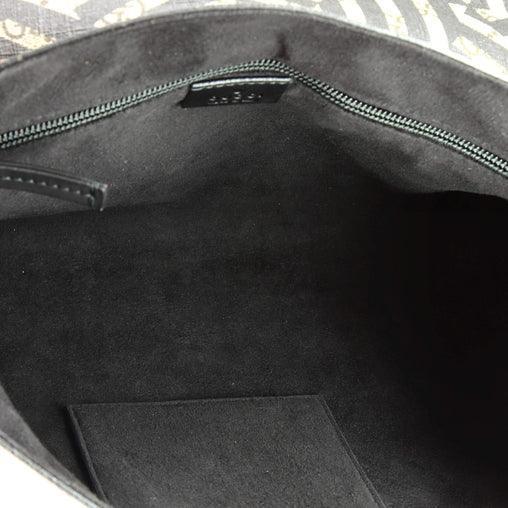 Gucci Bee Web Flap Messenger Bag Caleido GG Coated Canvas Medium