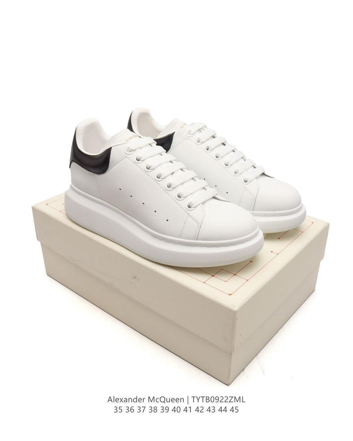 Alexander McQueen Oversized Sneakers - White & Black Leather