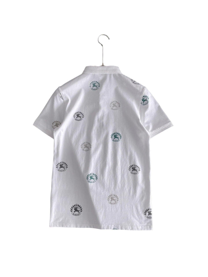 Burberry White T-Shirt With Collar