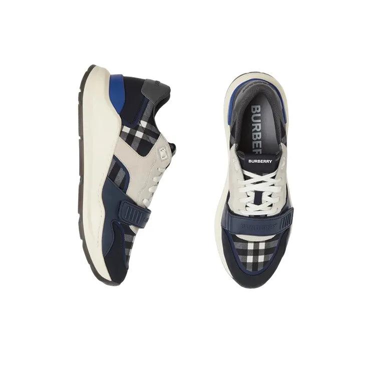Burberry Check Sneakers 'Dark Charcoal Blue'