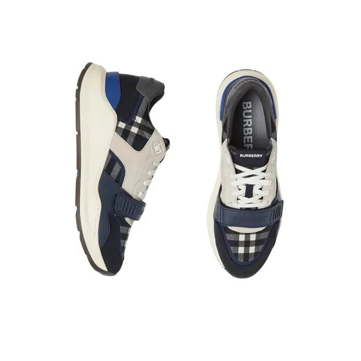 Burberry Check Sneakers 'Dark Charcoal Blue'