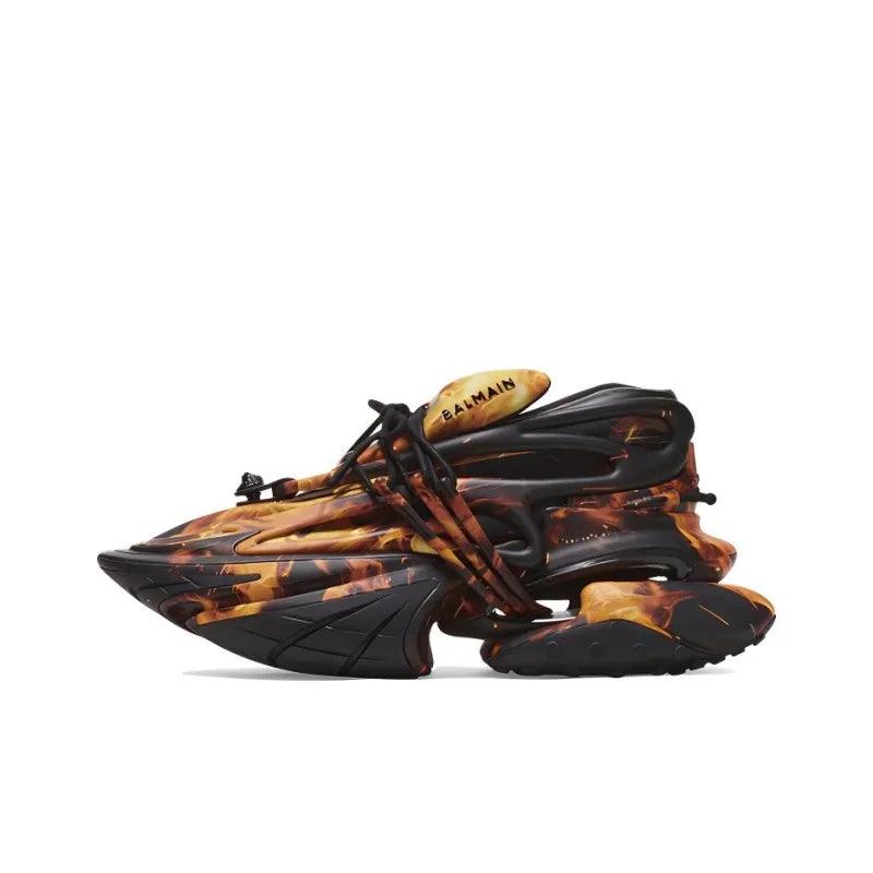 BALMAIN Unicorn Low 'Fire print'