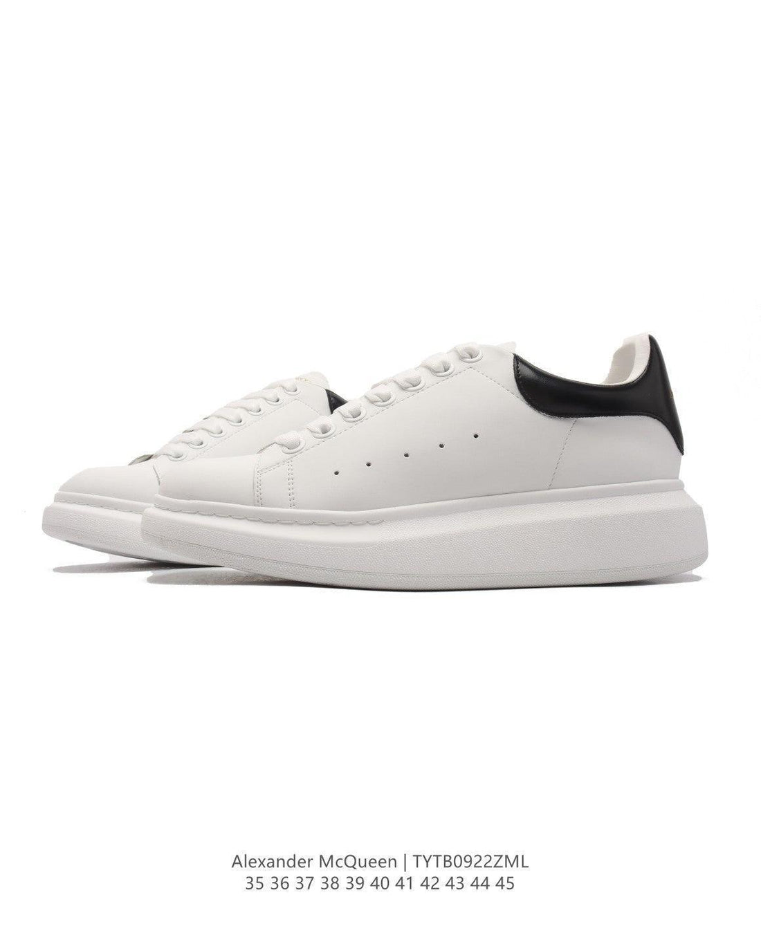 Alexander McQueen Oversized Sneakers - White & Black Leather