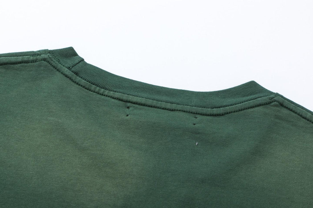 Amiri Lion Green T-Shirt Without Collar