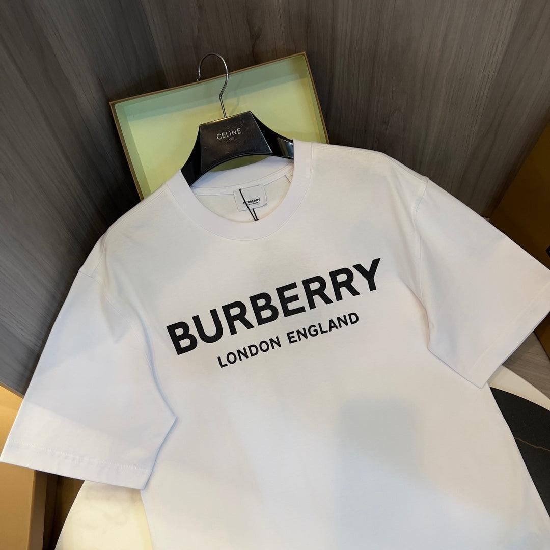 Burberry T-Shirt Without Collar 'White & Black'
