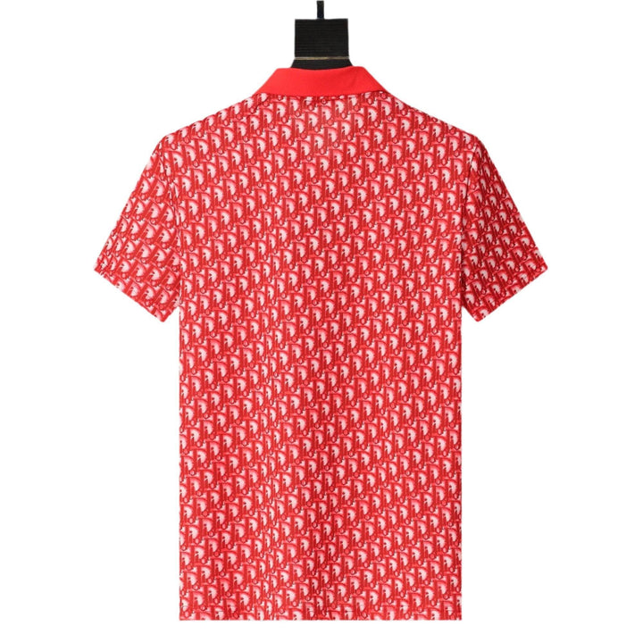 Dior Red T-Shirt With Collar