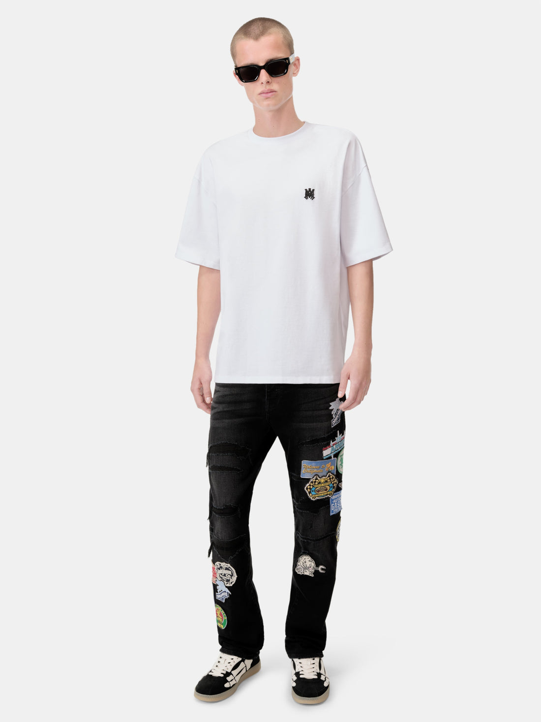 STATION PATCH REPAIR SLIM JEAN - Vintage Black