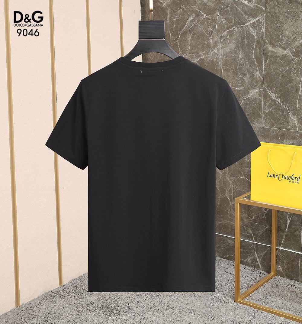 Dolce & Gabbana T-Shirt Without Collar 'Black & White'