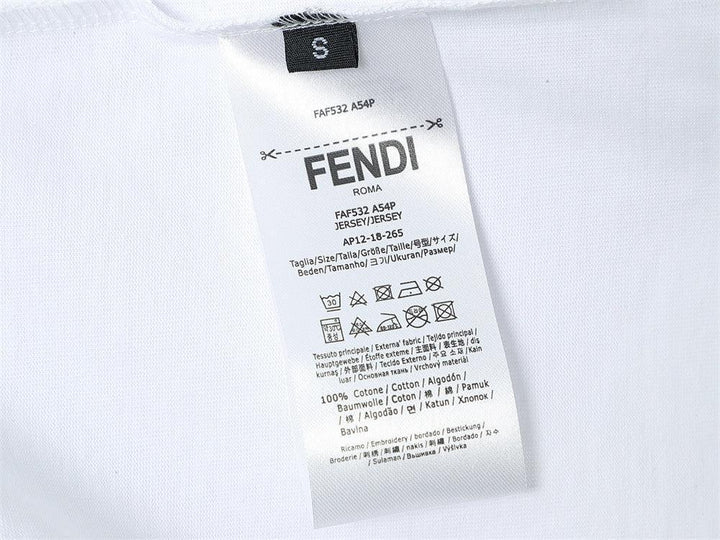 Fendi T-Shirt without Collar 'White'