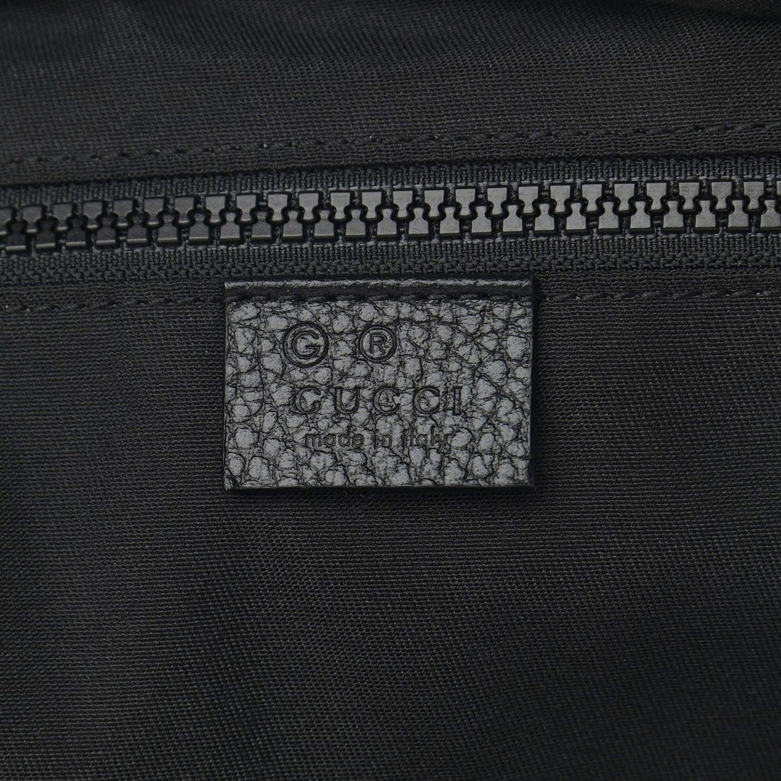 Gucci Nylon Monogram Slim Backpack Black