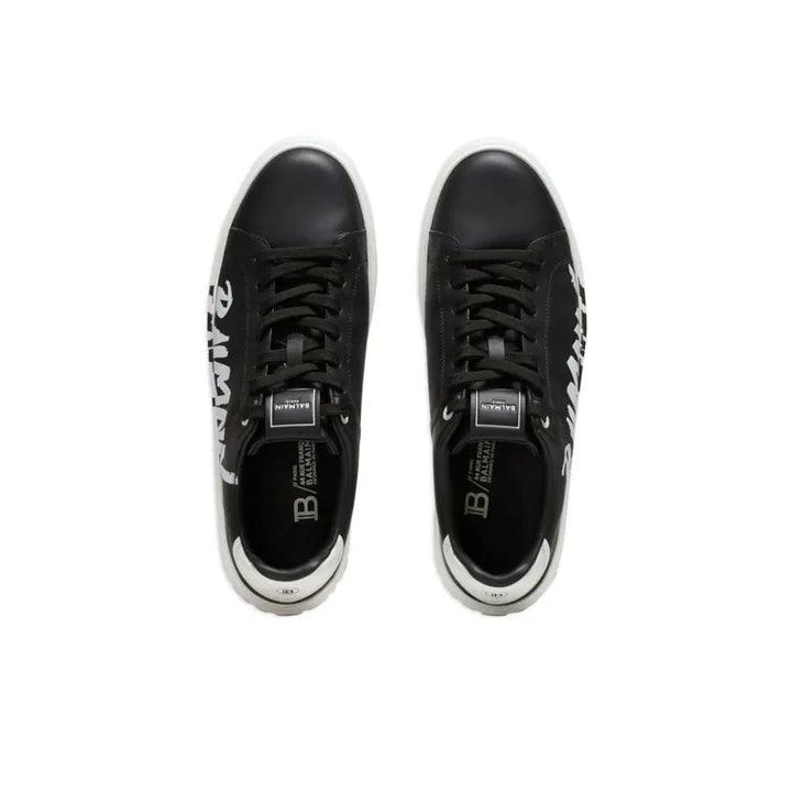 BALMAIN B Court Low-Top Sneakers 'Black/White'