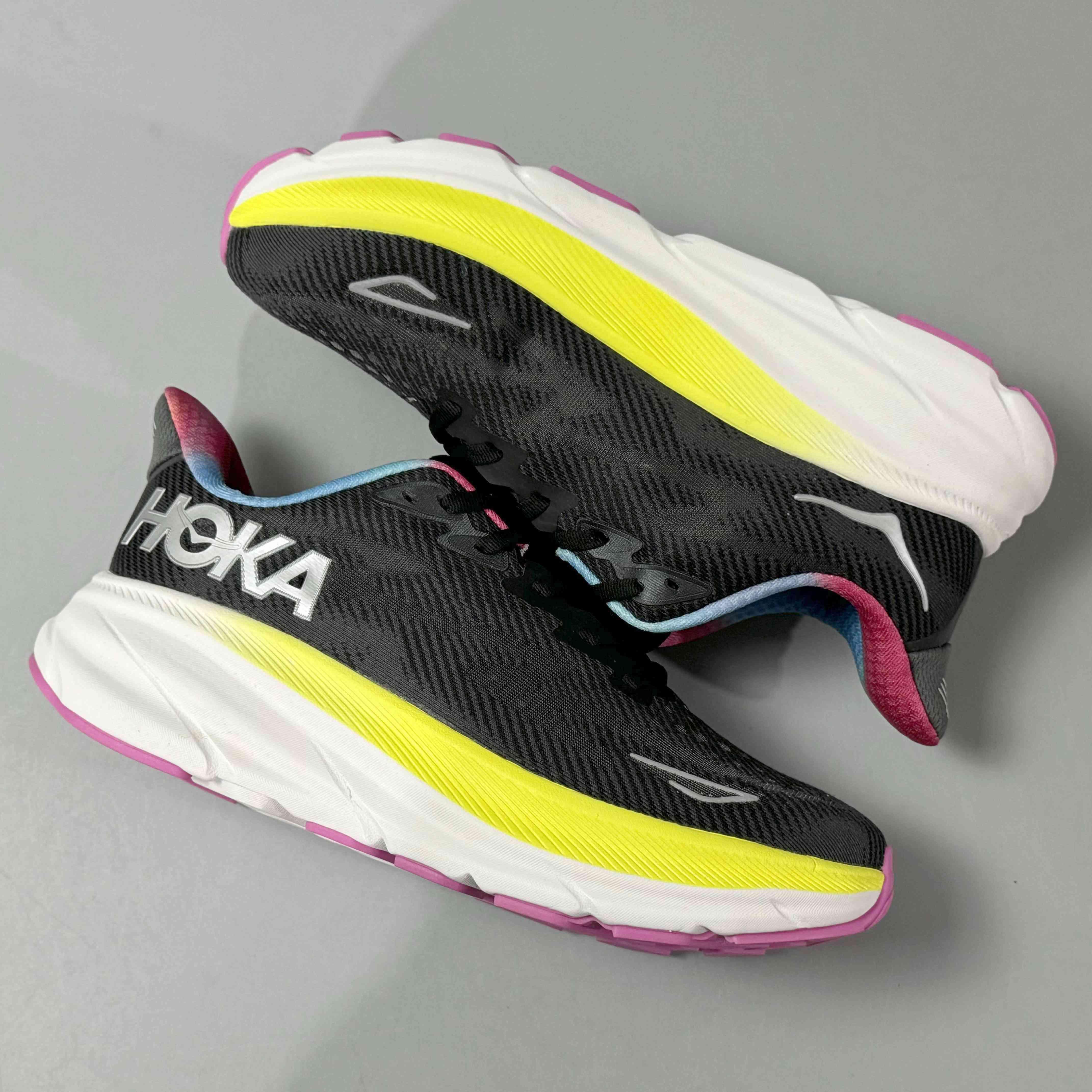 Hoka One One Clifton 9 'Black All Aboard Multi-Color'