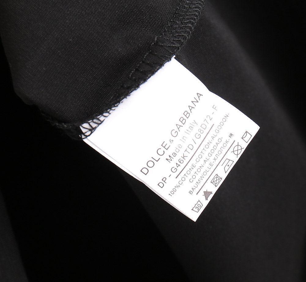 Dolce & Gabbana T-Shirt Without Collar 'Black & White'
