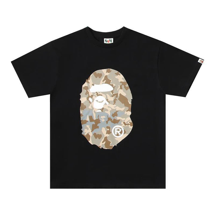 BATHING APE MEN T-SHIRT BAPE X HOT WHEELS APE HEAD TEE Black T-Shirt