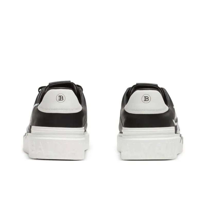 BALMAIN B Court Low-Top Sneakers 'Black/White'