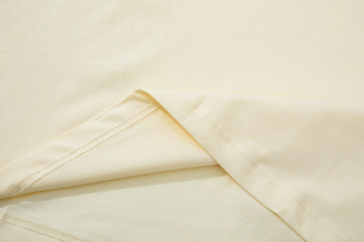 Gucci Collarless T-Shirt Beige | Luxury Cotton Crewneck - Effortless Style