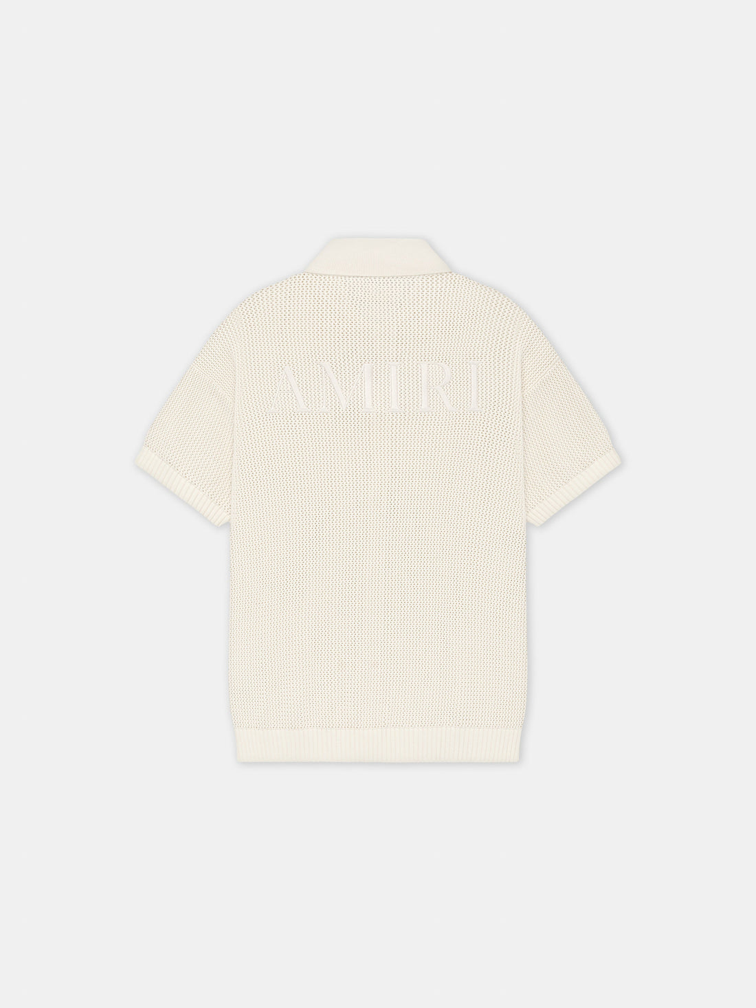 AMIRI CROCHET MESH SHIRT - Ivory