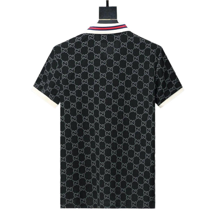 Gucci Black Collar T-Shirt – Premium Cotton Luxury Tee