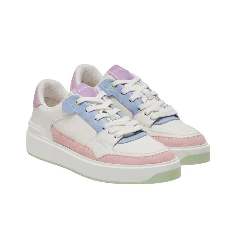 BALMAIN B-Court Flip Leather Sneakers