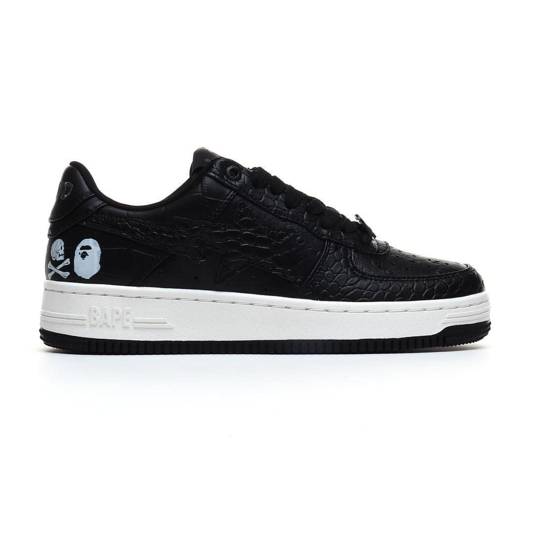 Neighborhood x Bapesta 'Black Crocodile & Ostrich'