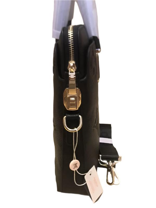 Louis Vuitton Black Monogram Giant Empreinte Leather Onthego MM Men Bag