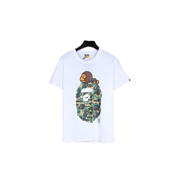 Bathing Ape White T-Shirt without Collar