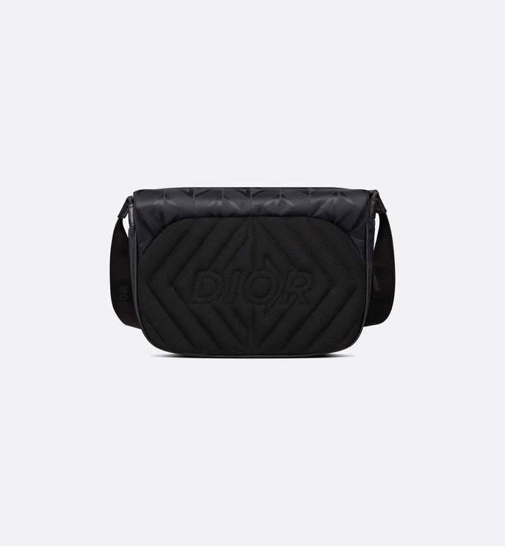 Dior Men Explorer Messenger Bag Black CD Diamond Mirage Ski Capsule Nylon