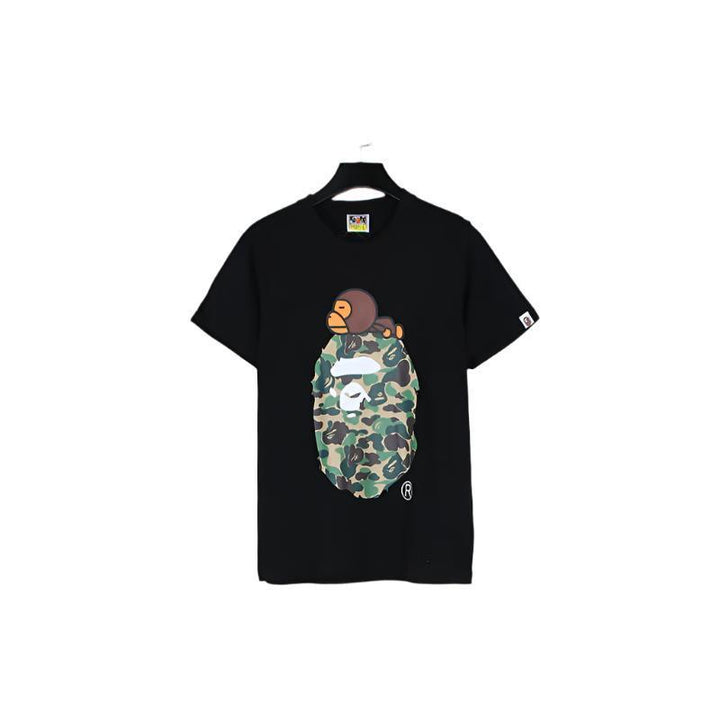 Bathing Ape Black T-Shirt without Collar