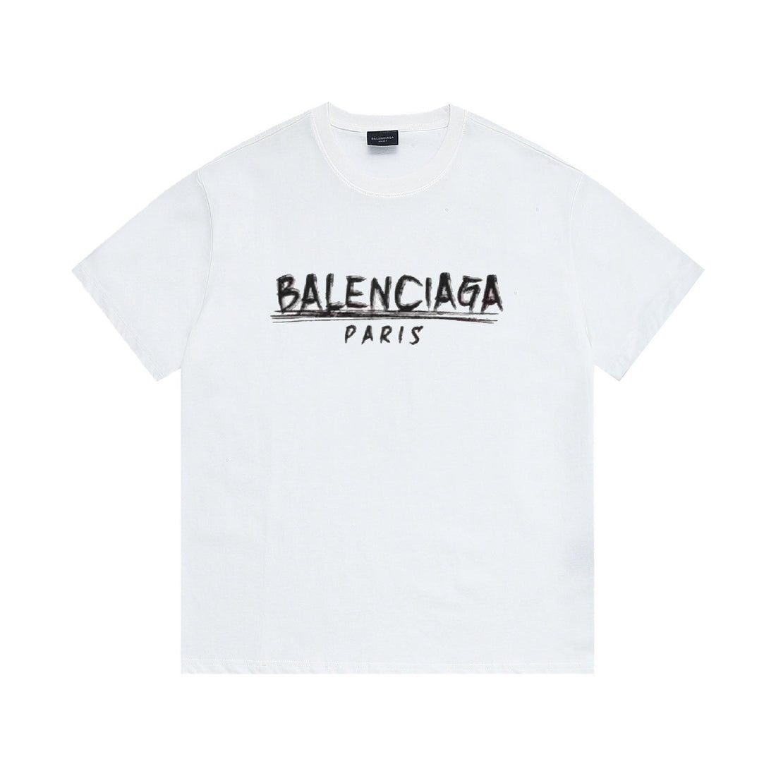 Balenciaga White T-Shirt Without Collar