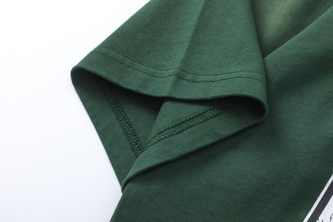 Amiri Lion Green T-Shirt Without Collar