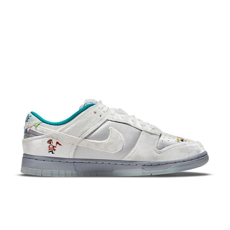 Nike Dunk Low Ice Women's Sneakers – Satin & Velvet Accents
