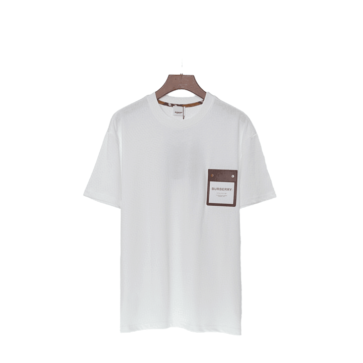 Burberry White Cotton Crew Neck T-Shirt – Classic Casual Elegance