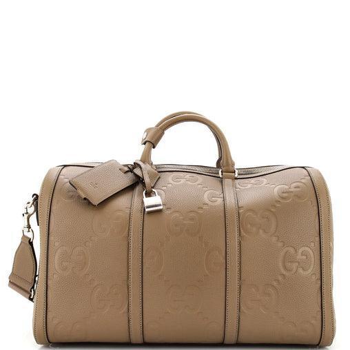 Gucci Duffle Bag Jumbo GG Embossed Leather Small