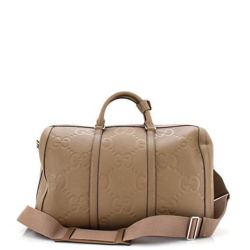 Gucci Duffle Bag Jumbo GG Embossed Leather Small