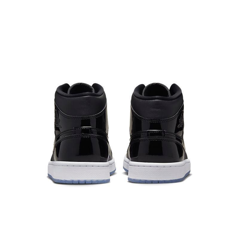 Air Jordan 1 Mid SE 'Space Jam' - Iconic Black Patent Leather Sneakers