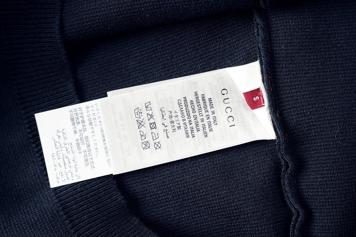 Gucci Black T-Shirt No Collar | Luxury Cotton Streetwear