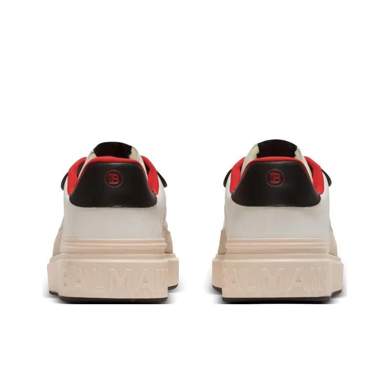BALMAIN B-Court Flip Snakeskin-effect Sneakers