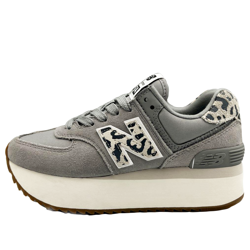 (WMNS) New Balance 574+ 'Grey Leopard' WL574ZDB