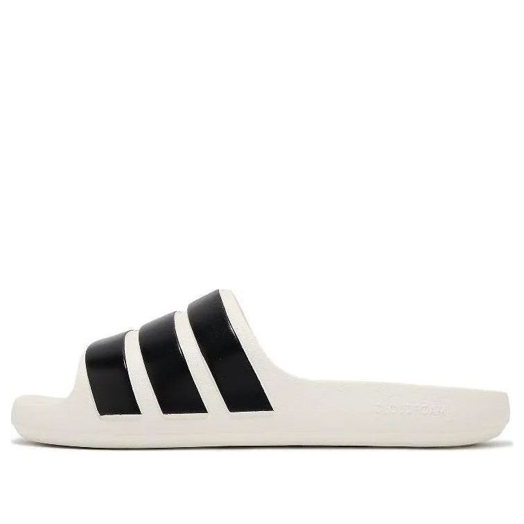 adidas Adilette Flow Slides Asia Sizing 'White Black' IG6858